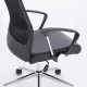 Кресло руководителя Flight R EX-541, хром, экокожа, сетка, черное. Фото товара с разных ракурсов.
