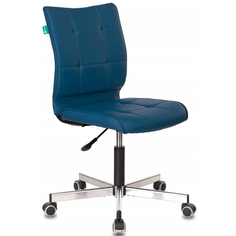 Кресло Бюрократ CH-330M/OR-03 без подлокотников синий искусственная кожа крестовина металл главное фото