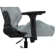 Кресло игровое Knight N1 Fabric серо-голубой Light-28 с подголов. крестов. металл. Фото товара с разных ракурсов.
