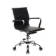 Кресло руководителя Бюрократ CH-883-LOW/BLACK низкая спинка черный искусственная кожа крестовина хром главное фото в маленьком размере