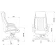 Кресло руководителя Бюрократ T-9924WALNUT черный кожа с подголов. крестовина металл/дерево. Фото товара с разных ракурсов.